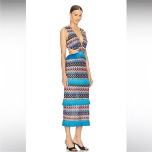 Patbo crochet cut out midi dress size 2 nwt